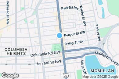 Map image of the property - 3110 Georgia Ave NW