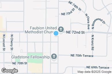Map image of the property - 7106 N Troost Ave