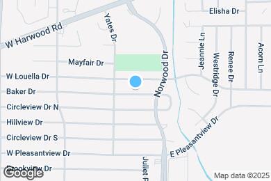 Map image of the property - 216 Baker Dr