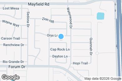 Map image of the property - 2128 Panorama Ln
