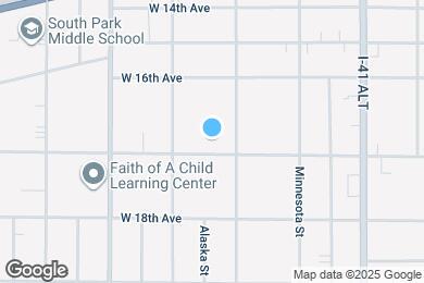 Map image of the property - 422 W 17th Ave