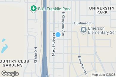 Map image of the property - 215 W Jasper St