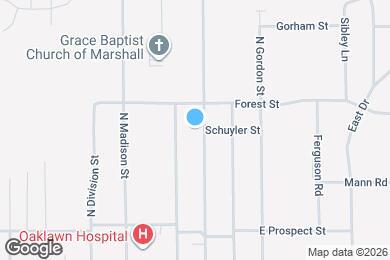 Map image of the property - 413 N Marshall Ave