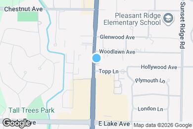 Map image of the property - 1604 Hollywood Ave