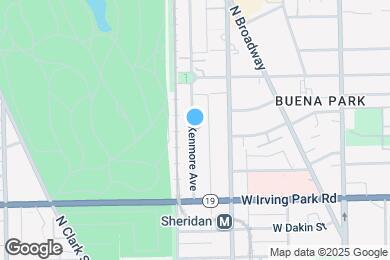 Map image of the property - 4101 N Kenmore Ave