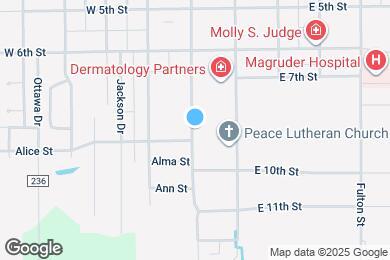 Map image of the property - 727 Madison St
