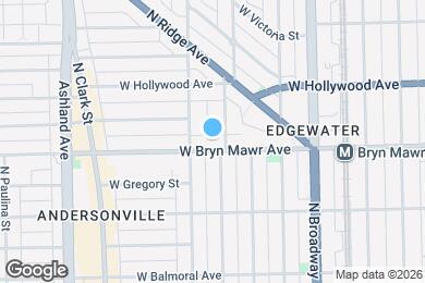 Map image of the property - 1336 W Bryn Mawr Ave