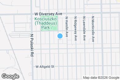 Map image of the property - 2629 N Avers Ave