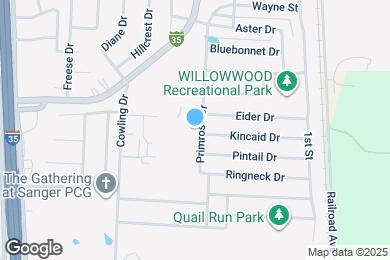 Map image of the property - 1100 Primrose Dr
