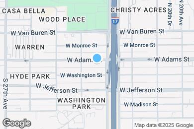 Map image of the property - 2317 W Adams St