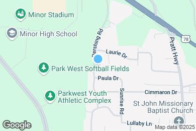 Map image of the property - 2109 Pershing Rd