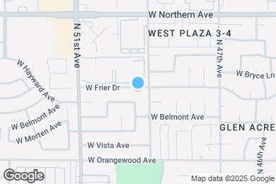 Map image of the property - 4913 W Frier Dr