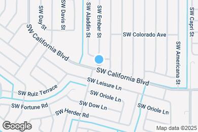 Map image of the property - 1485 SW California Blvd