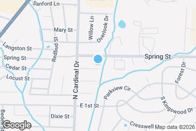 Map image of the property - 1021 Cedar St