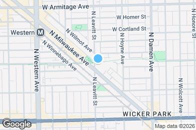 Map image of the property - 1743 N Leavitt St