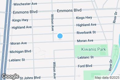 Map image of the property - 832 Park Ave