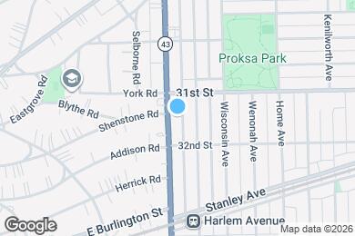 Map image of the property - 3121 S Harlem Ave