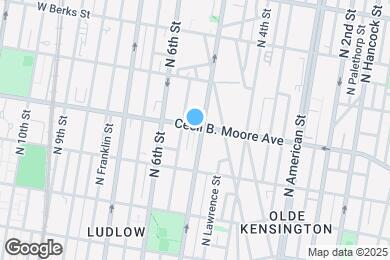 Map image of the property - 502 Cecil B Moore Ave