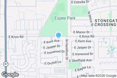 Map image of the property - 520 E Kent Ave