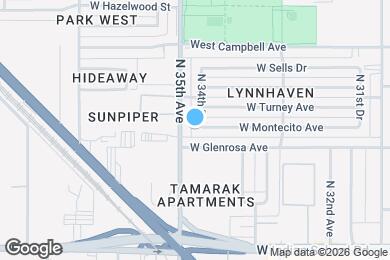 Map image of the property - 4316 N 34th Dr
