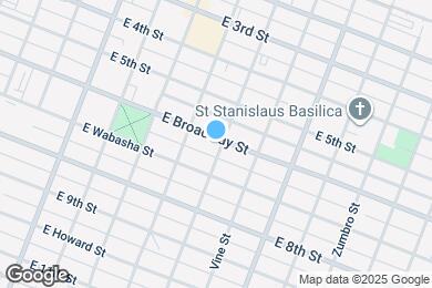 Map image of the property - 429 E Broadway St