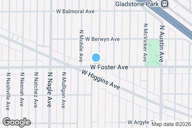 Map image of the property - 6218 W Foster Ave
