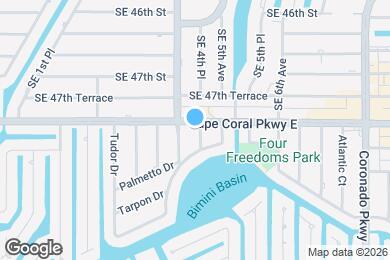 Map image of the property - 414 Cape Coral Pkwy E
