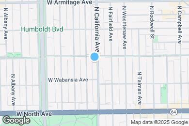 Map image of the property - 1746 N California Ave