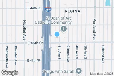 Map image of the property - 4540 3rd Ave S