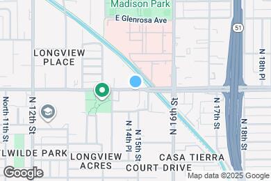 Map image of the property - 1503 E Indian School Rd