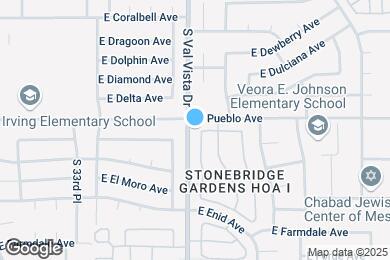 Map image of the property - 921 S Val Vista Dr