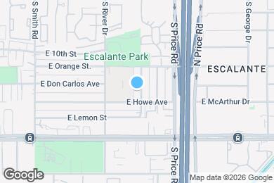 Map image of the property - 1020 S Lola Ln