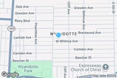 Map image of the property - 927 W Whitney Ave