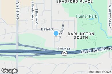 Map image of the property - 9323 S Darlington Ave