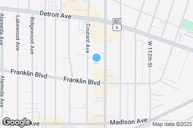 Map image of the property - 1496 W 117th St