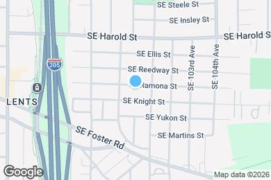 Map image of the property - 9938 SE Ramona St