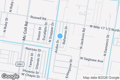 Map image of the property - 1916 Aruba Dr