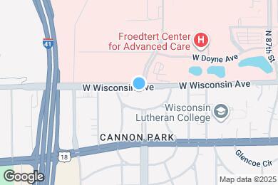 Map image of the property - 9203 W Wisconsin Ave