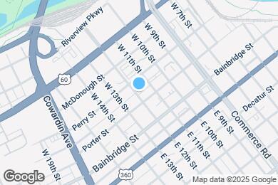 Map image of the property - 201 W 12th St