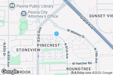 Map image of the property - 8182 W Purdue Ave