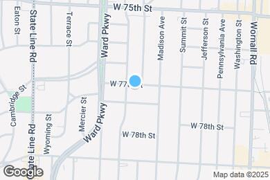 Map image of the property - 1009 W 77th St