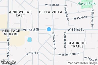 Map image of the property - 16008 W 151st Terrace