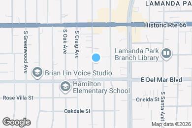 Map image of the property - 154 S Grand Oaks Ave