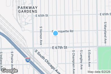 Map image of the property - 6612 S Rhodes Ave