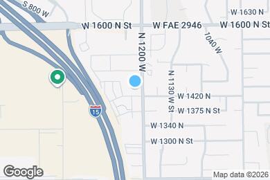 Map image of the property - 1202 W 1420 N