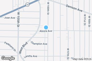 Map image of the property - 10010 Almira Ave