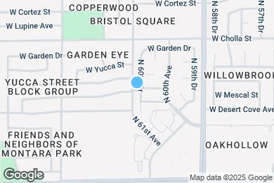Map image of the property - 11018 N 60th Dr