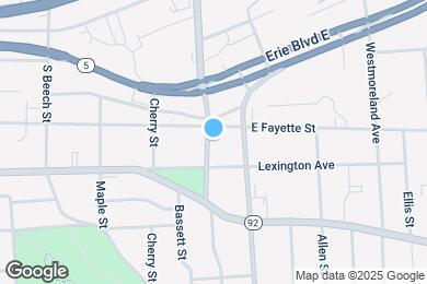 Map image of the property - 207 Columbus Ave