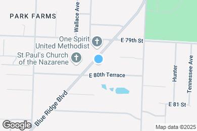 Map image of the property - 8610 E 80th Terrace
