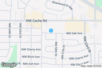 Map image of the property - 5810 NW Oak Ave
